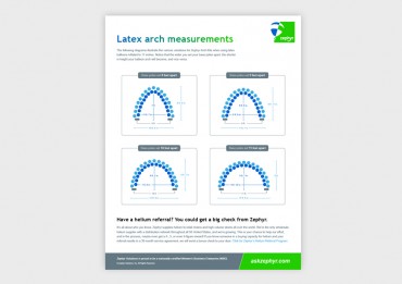 Zephyr Latex Arch Kit Measurement Guide