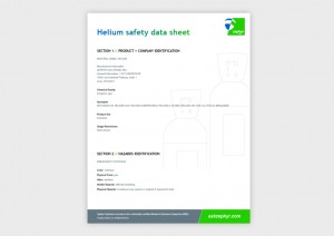 Zephyr helium safety data sheet