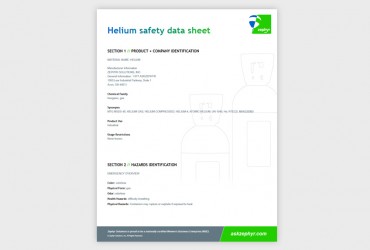 Zephyr Helium Safety Data Sheet