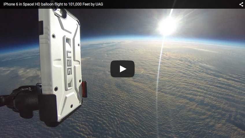 Company floats iPhone 101,000 feet up under helium balloon