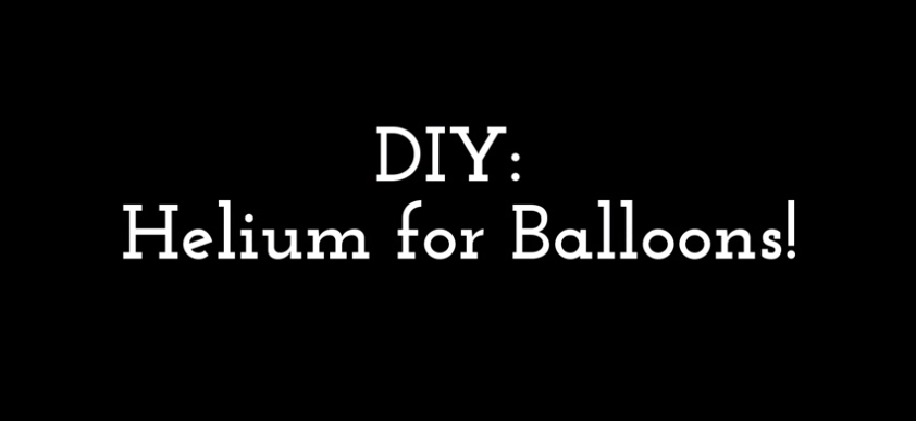 Make your own helium for balloons?