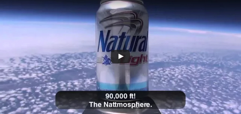 Helium balloon carries first beer into space