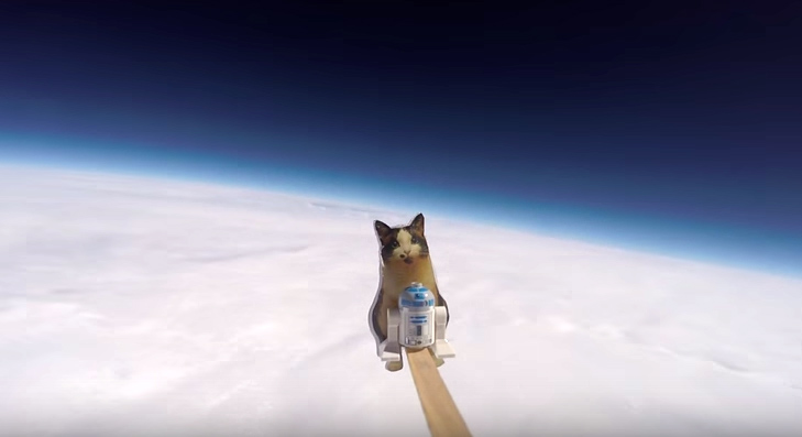 Two Seattle girls send loki lego launcher helium weather balloon to space