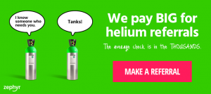 Zephyr Helium Referral Banner Green