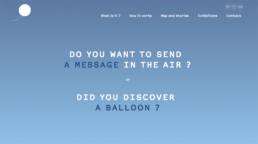 Message in a bottle 2.0: Send a video in a helium balloon