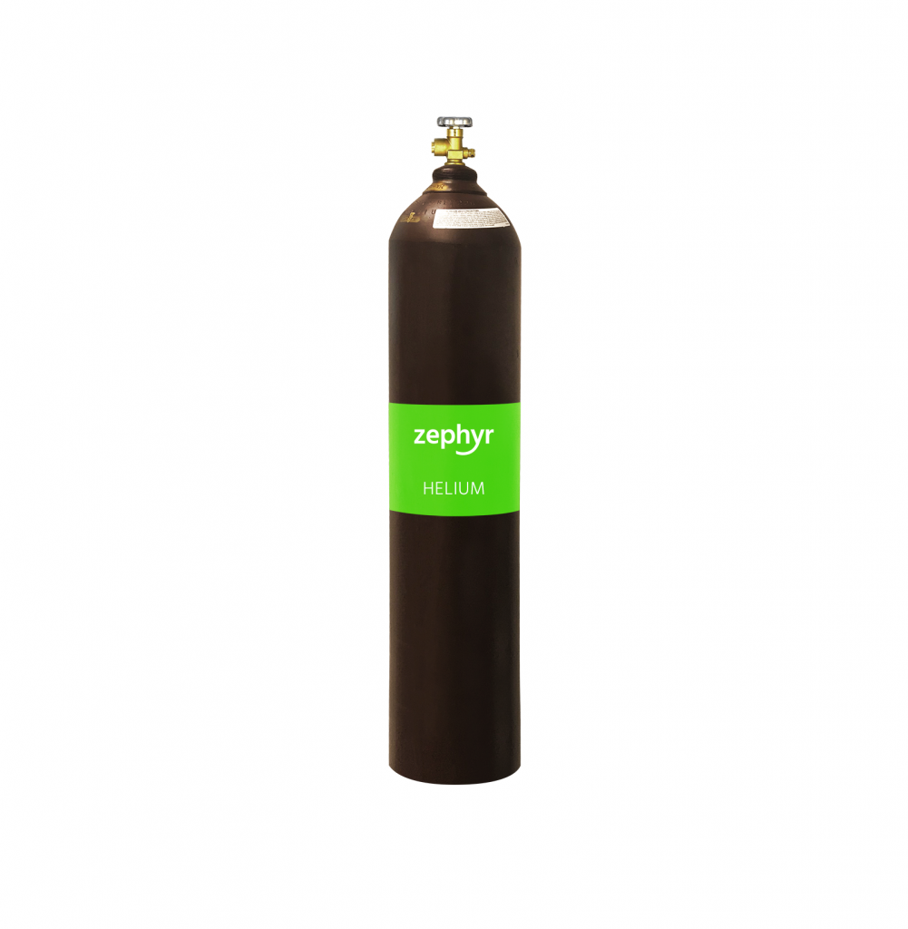 219 Cubic Foot Capacity Steel Helium Cylinder from Zephyr