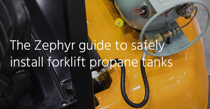 How to safely install forklift liquid propane tanks