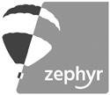 zephyr primary logo black and white print